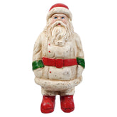 10.25" Red, Green, & White Vintage Santa