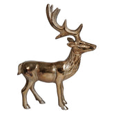 10" Antique Gold Reindeer Decor