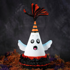 10" Spooky Ghost Party Favor Cone Box