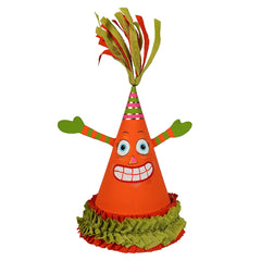 10" Spooky Pumpkin Party Favor Cone Box