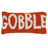 11" Gobble Hooked Pillow