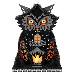 12.5" LED Lighted Owl Haunted House