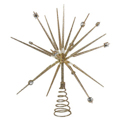 14.8" Gold Starburst Thorn Spring Tree Topper