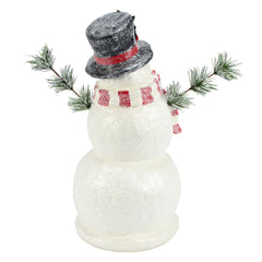 14" Jolly Snowman Figurine