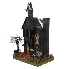 14" Spooky Lighted Haunted House