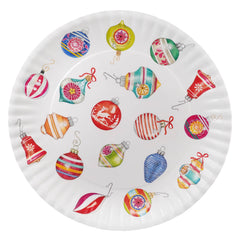 16" Scattered Ornaments "Paper" Melamine Platter