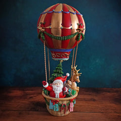 17" Santa & Friends Christmas Hot Air Balloon