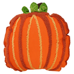 18" Botanical Pumpkin Shaped Pillow
