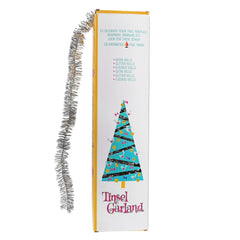 18 Ft. Boxed Silver Tinsel Garland