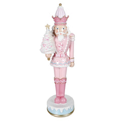 18" Pastel Pink Resin Dessert Toy Soldier