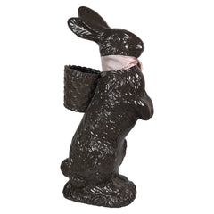 20.25" Large Resin Standing Chocolate Bunny