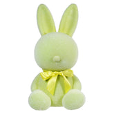 20" Large Flocked Green Sitting Bunny