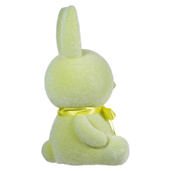 20" Large Flocked Green Sitting Bunny
