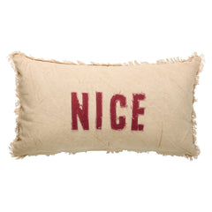 22" Naughty Nice Double-Sided Pillow