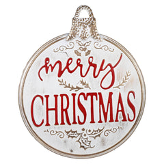 24" Metal "Merry Christmas" Sign