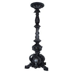 29" Large Black Pillar Candle Holder