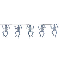 6' Silver Skeleton Garland