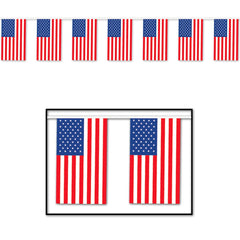 60 Ft American Flag Pennant Banner