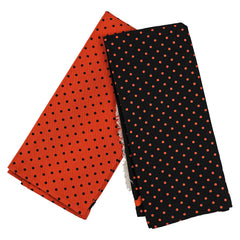 27" Spooky Whimsy Retro Black Cat & Jack-O'-Lantern Tea Towels Set/2
