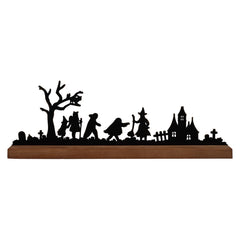15.75" Trick-Or-Treaters Haunted Silhouettes Decor