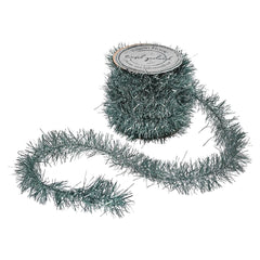 72" Mineral Green Tinsel Garland Spool