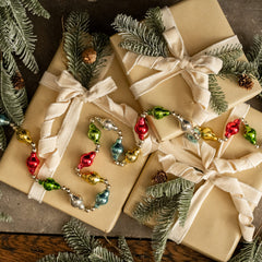 72" Multicolor Beaded Glass Garland