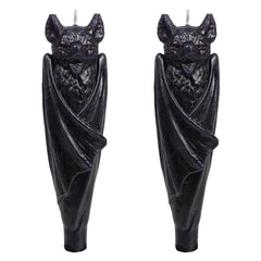 8" Black Bat Taper Candles Box Set/2