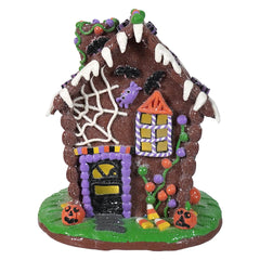 9.5" Lighted Halloween Gingerbread House