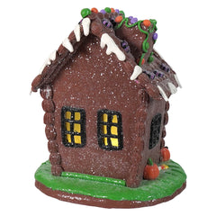 9.5" Lighted Halloween Gingerbread House