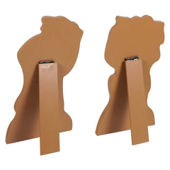 9" Vintage Standing Santa Dummy Boards Set/2