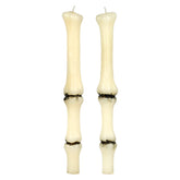 10" Unscented Finger Bone Shaped Taper Candles Box Set/2