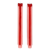 10" Unscented Pink & Red Gift Package Shaped Taper Candles Box Set/2