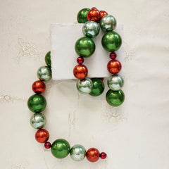 72" Multicolored Ball Ornament Garland