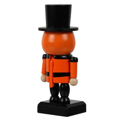 6" Wood Halloween Scarecrow Nutcracker