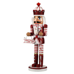 14" Santa's Workshop ~ Candy Cane King Nutcracker