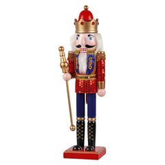 15" Santa's Workshop ~ Sequin King Nutcracker