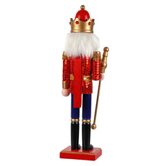 15" Santa's Workshop ~ Sequin King Nutcracker
