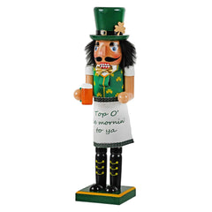 14" Santa's Workshop ~ "Top Of The Mornin' To Ya" St. Patrick's Day Nutcracker