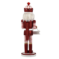 14" Santa's Workshop ~ Candy Cane King Nutcracker