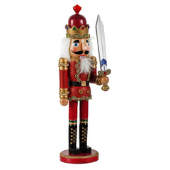 15" Santa's Workshop ~ Red Bejeweled King Nutcraker