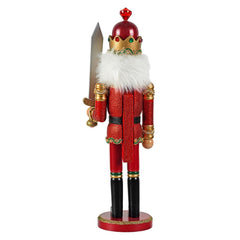15" Santa's Workshop ~ Red Bejeweled King Nutcraker