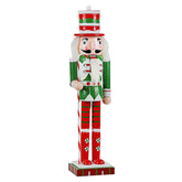 15" Santa's Workshop ~ Red & Green Candy Cane Nutcracker