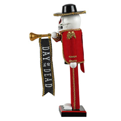 14" Santa's Workshop ~ Day Of The Dead Bugler Nutcracker
