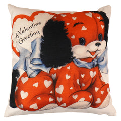 Adorable Valentine Dog Pillow