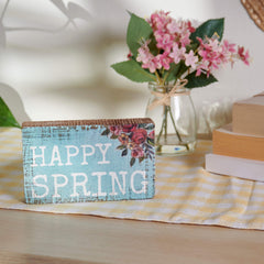 "Happy Spring" Block Sign