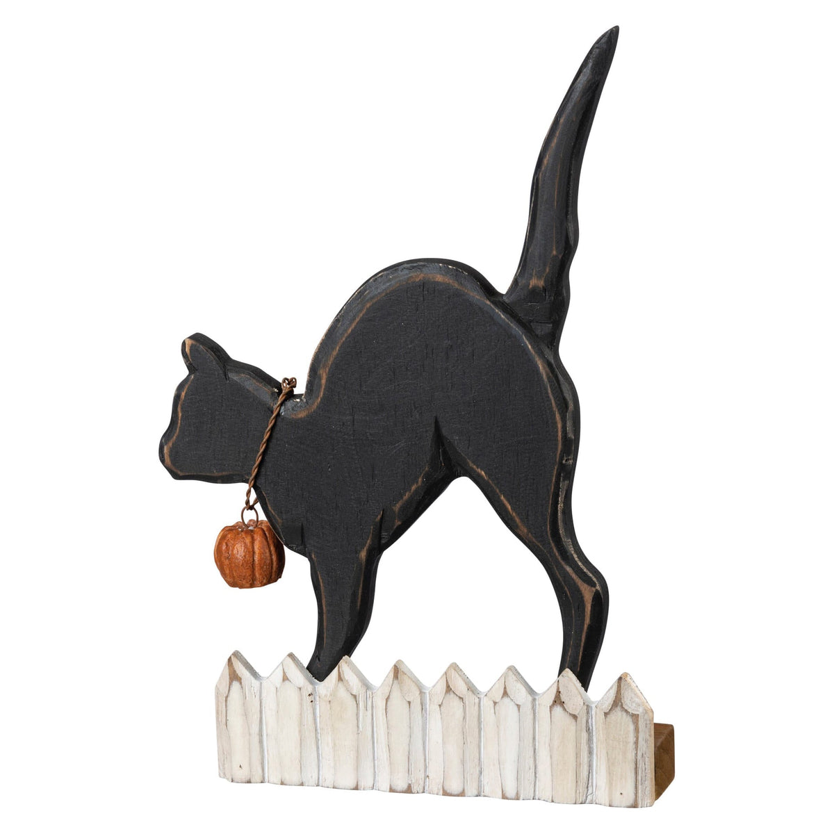 10.25" Cat On Fence Chunky Sitter