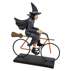 10.5" Classic Witch Riding Bicycle