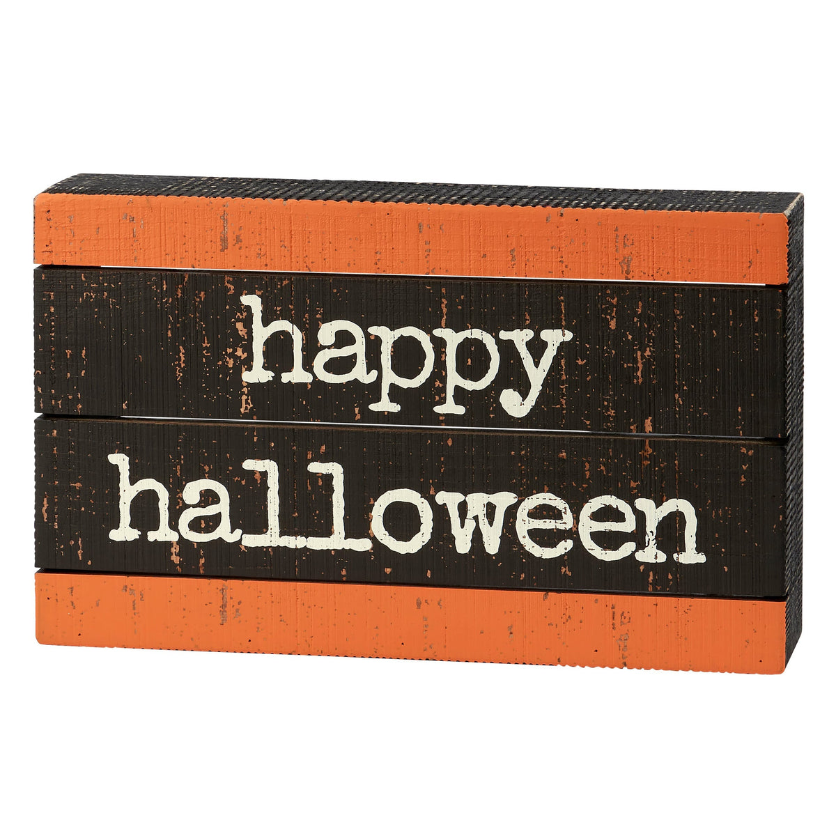 10" Happy Halloween Slat Box Sign