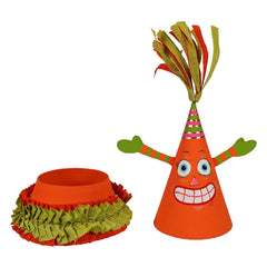 10" Spooky Pumpkin Party Favor Cone Box