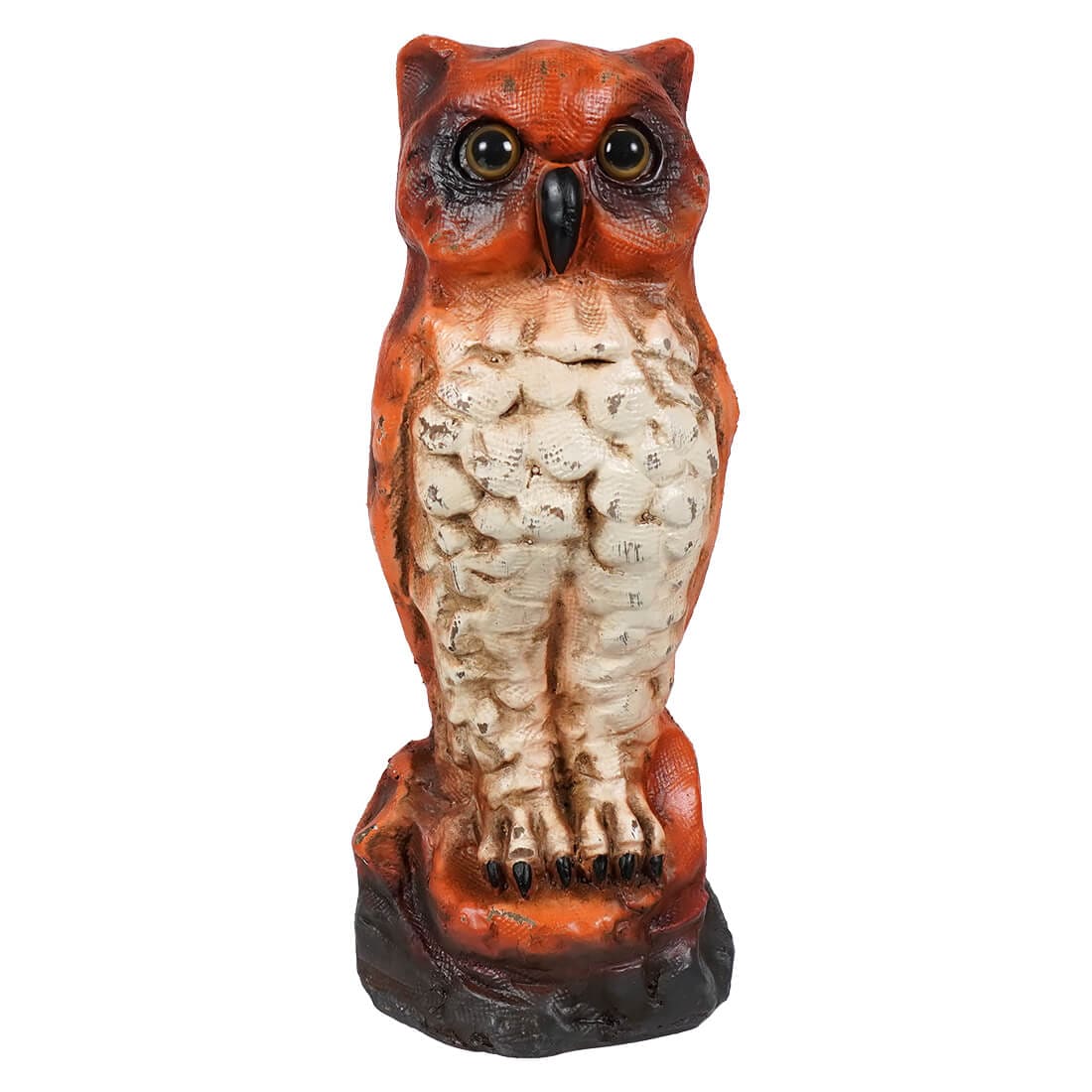 10" Vintage Orange Owl